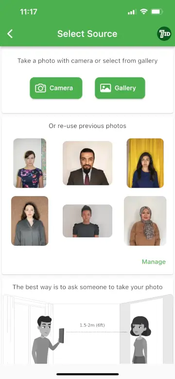 7ID-app: Albanië Visa Photo Maker